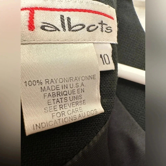 Talbots black shift dress with short sleeves - Picture 4 of 5